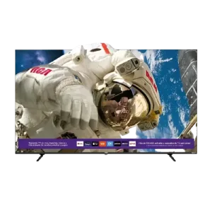 Televisor RCA 86UHDRC Smart TV 4K 86 pulgadas con patas base frontal disponible en granhogar