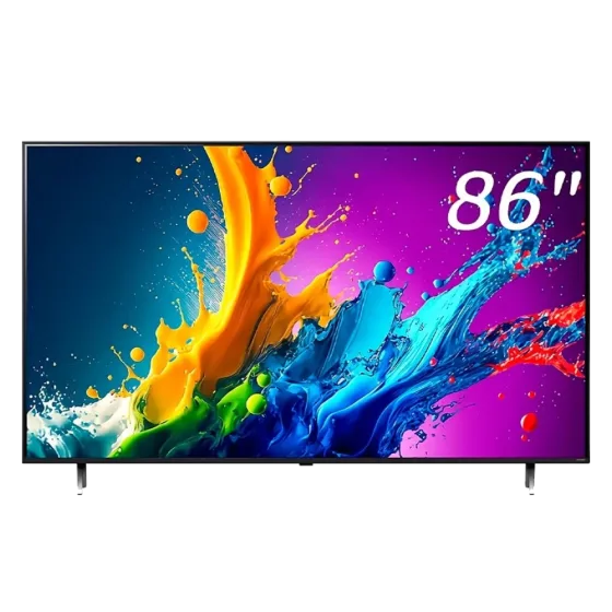 Televisor 4K Google TV Advance 86GGLETV display ultra HD vista frontal Consíguelo en granhogar