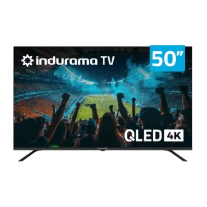 Televisor 50TIKJ1UHDQLED Smart TV 4K LED Google TV Indurama vista frontal descúbrelo en granhogar