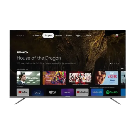 Televisor 65TIKGF5UHD Smart TV 4K Google TV Indurama vista frontal, descúbrelo en granhogar