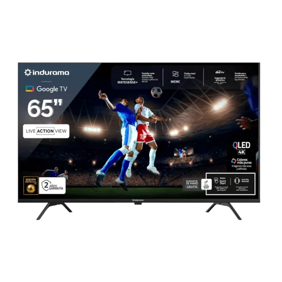 Televisor 65 Pulgadas 4K Google TV QLED 65TISG4FQLED Indurama imagen en pantalla Encuentra en granhogar