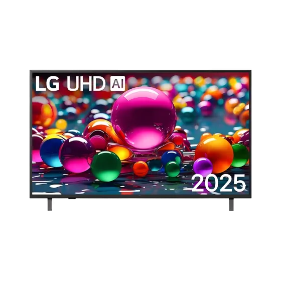 Televisor Smart TV LG 50UA7500PSA 4K UHD 50 pulgadas vista frontal encendido. Encuéntralo en granhogar