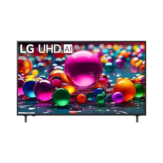 Televisor LG 55UA7500PSA Smart TV 4K UHD 55 pulgadas pantalla a color vista frontal. Disponible en granhogar