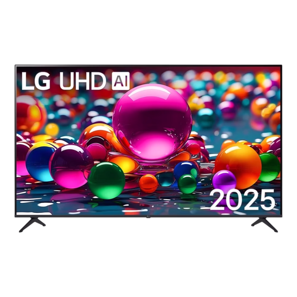 Televisor 86UA8500PSA Smart TV UHD 4K LG vista frontal con pantalla colorida descúbrelo en granhogar