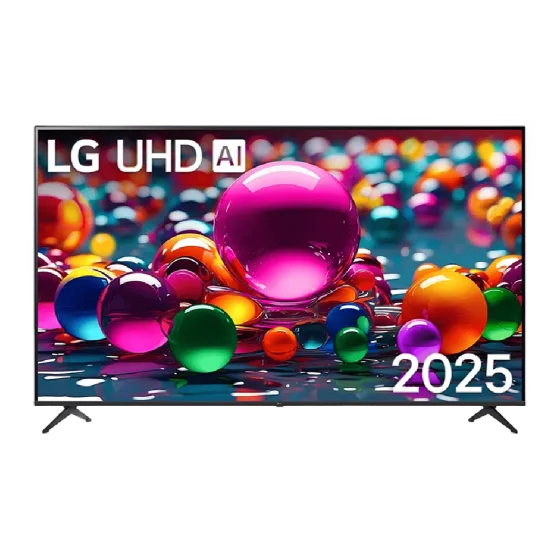 Televisor 86UA8500PSA Smart TV UHD 4K LG vista frontal con pantalla colorida descúbrelo en granhogar