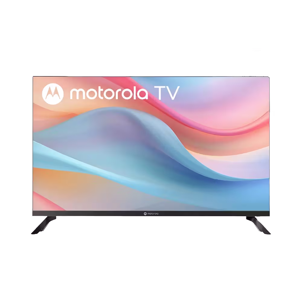 Televisor Motorola MKGFHD Smart TV 32 pulgadas HD LED vista frontal. Disponible en granhogar