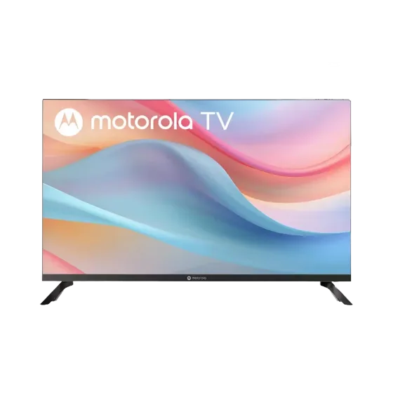 Televisor Motorola MKGFHD Smart TV 32 pulgadas HD LED vista frontal. Disponible en granhogar