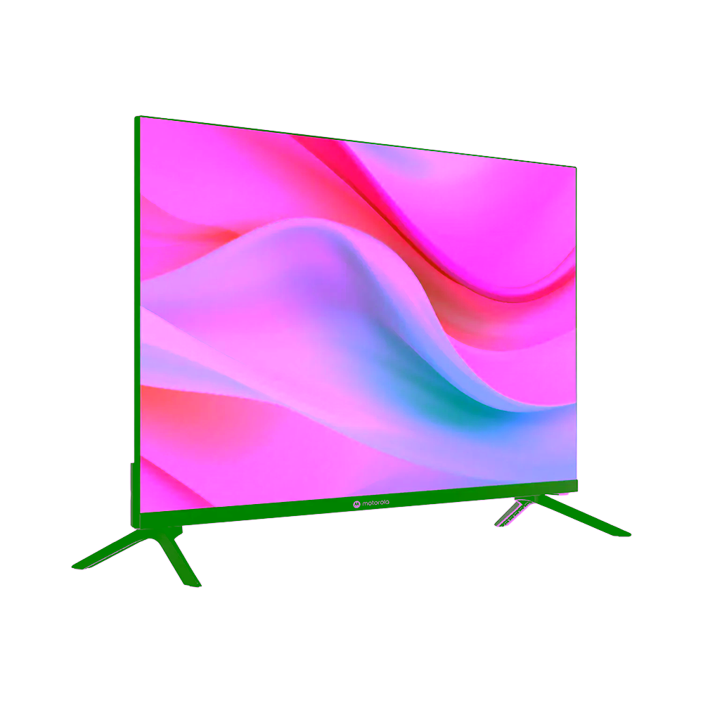 Televisor HD Motorola 32MKNHD de 32 pulgadas vista diagonal derecha compra en granhogar