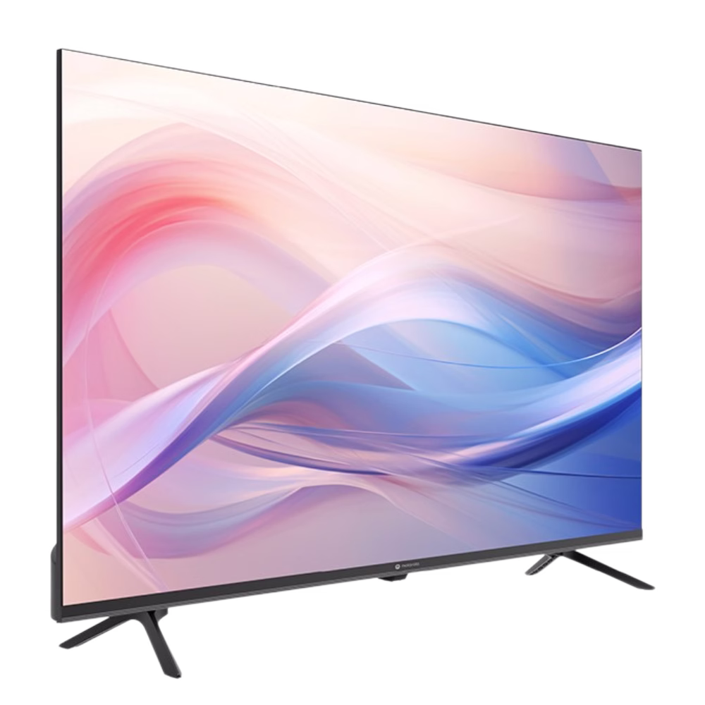 Televisor 43MKGFFHD Smart TV Full HD Google TV Motorola en diagonal izquierda, cómpralo en granhogar