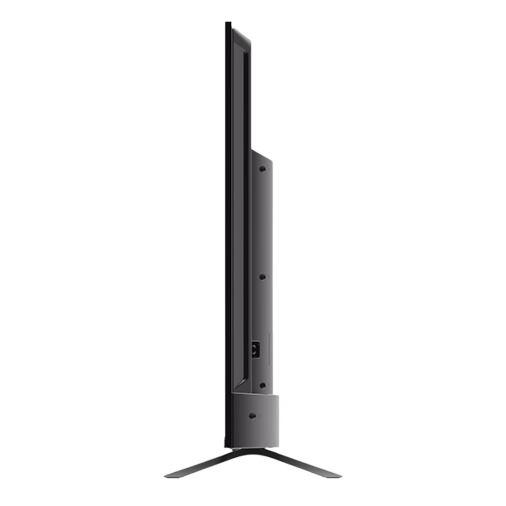 Televisor 50MGFUHD Smart 4K LED Google TV Motorola en perfil con soporte, descúbrelo en granhogar