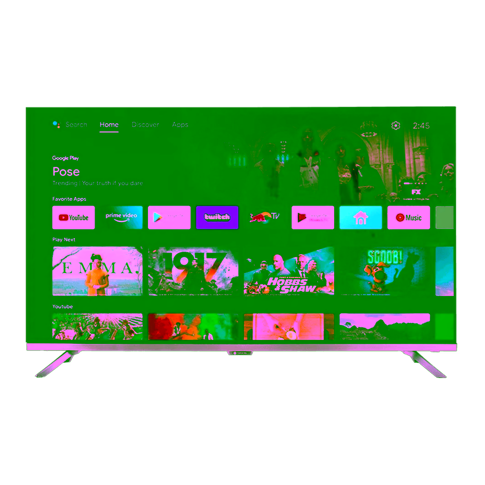Televisor 50 Pulgadas Motorola 50MNUHD Smart TV 4K Google TV diseño frontal Adquiere en granhogar