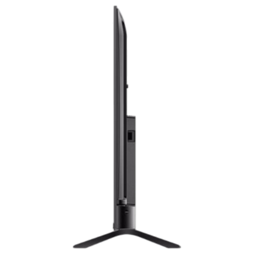 Televisor Motorola 65MNUHD perfil lateral izquierdo, disponible en granhogar