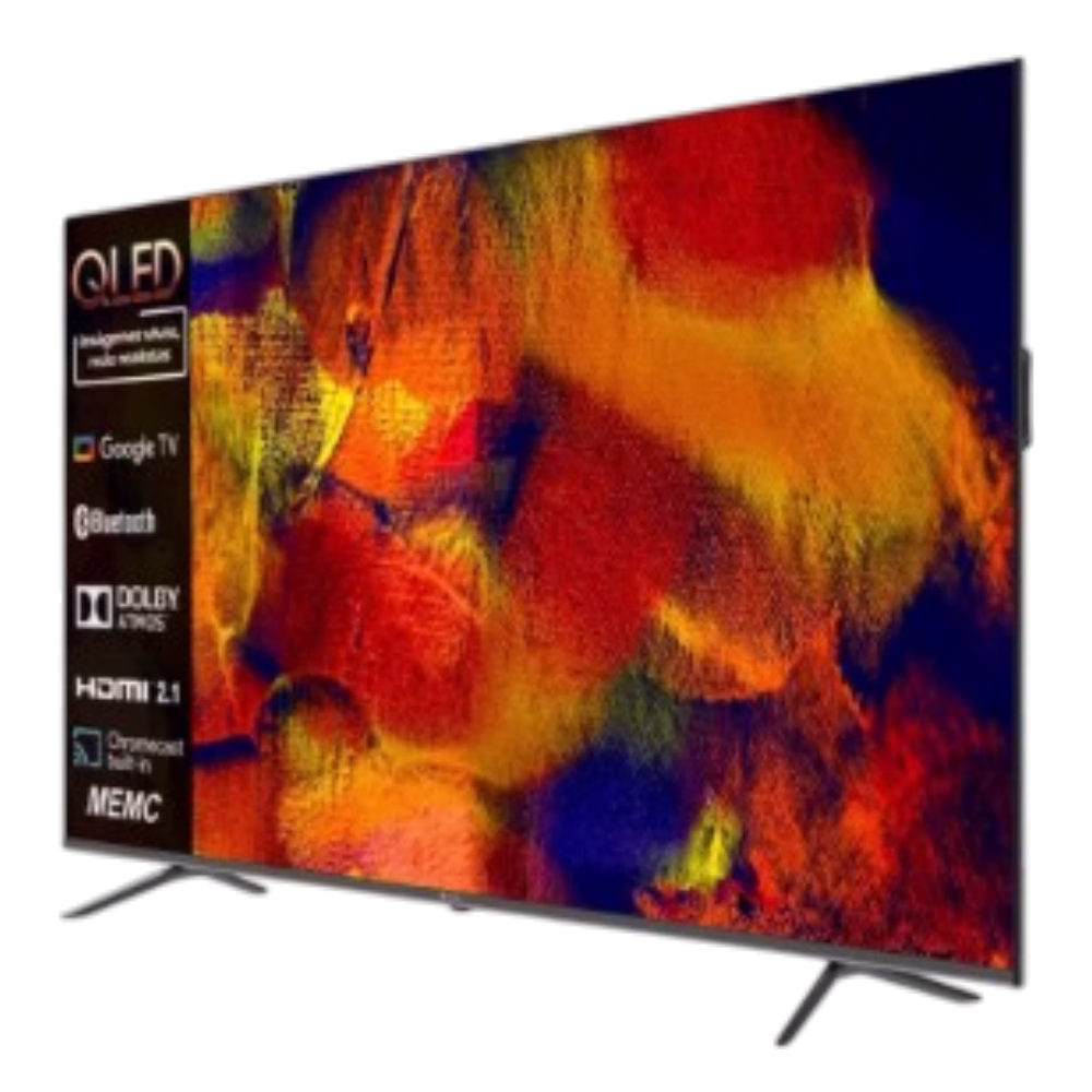 Televisor 86TMKQLED Smart TV QLED 4K Motorola en diagonal derecha, adquiérelo en granhogar