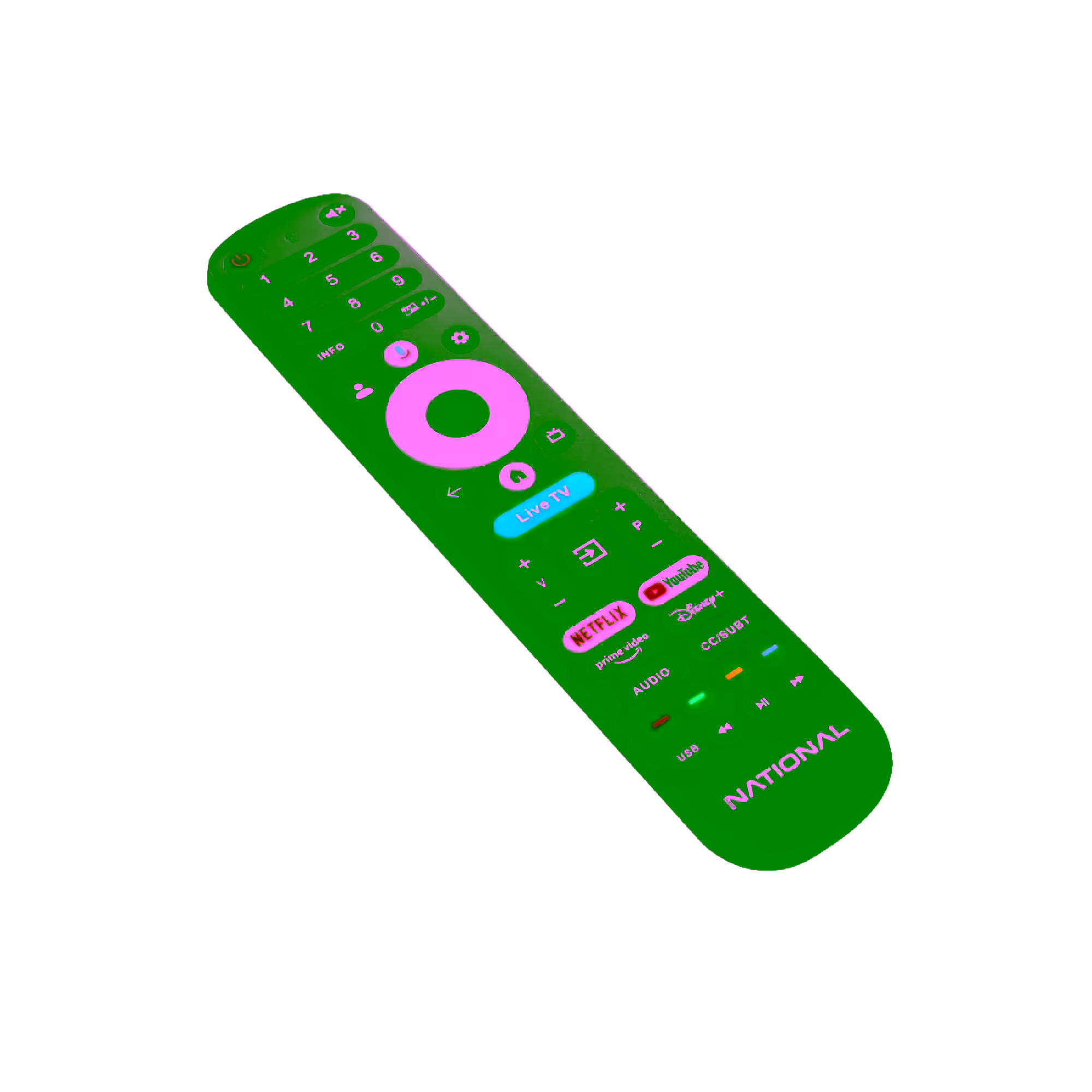 Control remoto para Televisor National ELED65KA1 4K