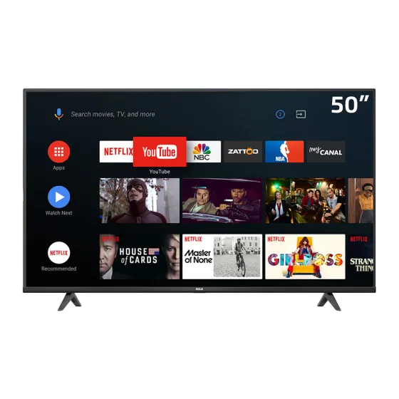 Televisor LED RCA LED50RCA684GT Smart TV 4K panel de pantalla encuentra en granhogar