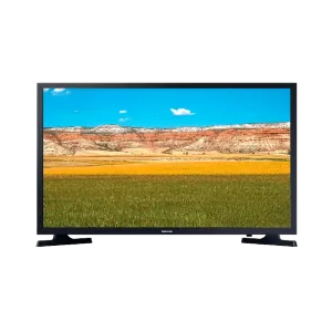 Televisor Samsung UN32T4300APCZE 32 pulgadas HD Smart TV negro vista frontal. Encuéntralo en granhogar online