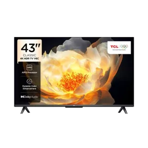 Televisor Smart TV TCL 43V6C 43 pulgadas resolución 4K UHD vista frontal. Encuéntralo en granhogar