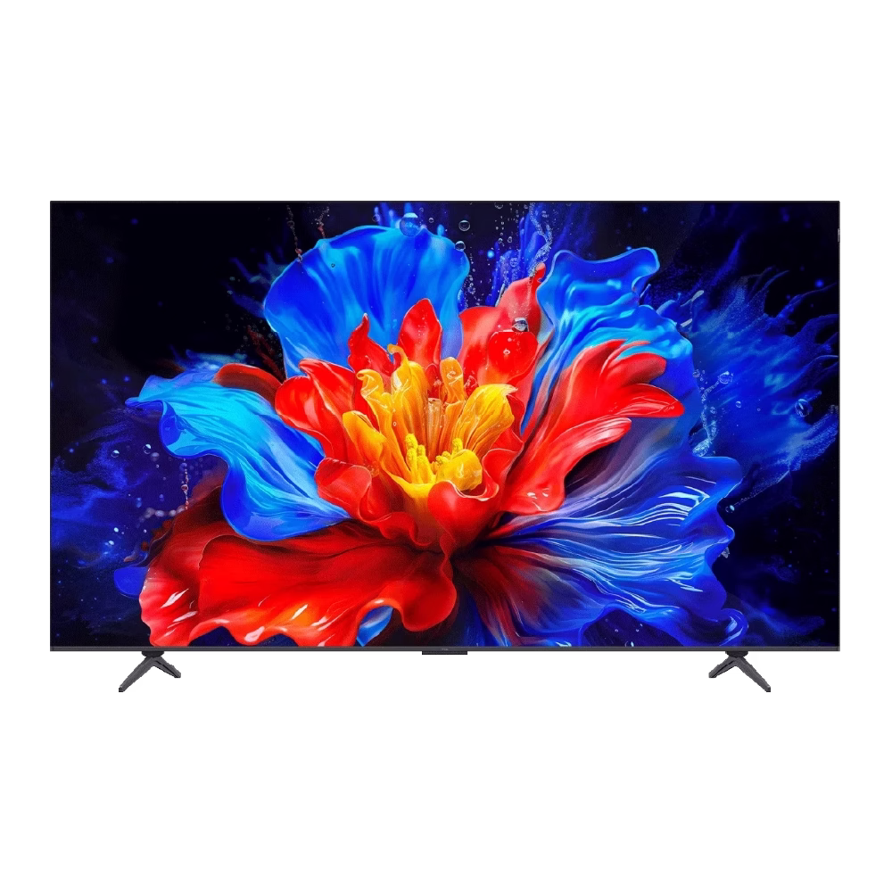 Televisor TCL 85P8K frontal imagen de flor, descúbrelo en granhogar