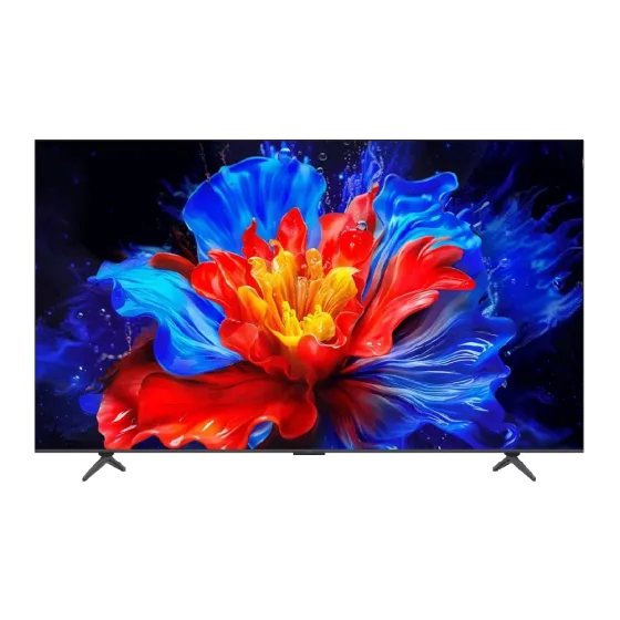 Televisor TCL 85P8K frontal imagen de flor, descúbrelo en granhogar