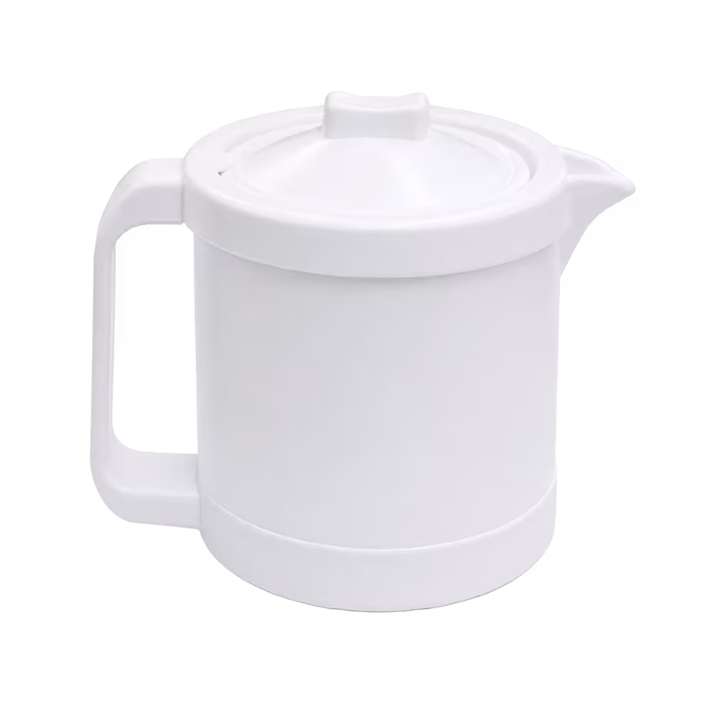 Tetera Opal 72438 blanca de cerámica con tapa para té vista diagonal. Encuéntrala en granhogar online