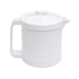 Tetera Opal 72438 blanca de cerámica con tapa para té vista diagonal. Encuéntrala en granhogar online