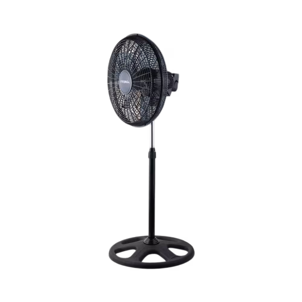 Mantén tus espacios frescos con el ventilador 3 en 1 Prima de pedestal. Con 70W de potencia (yl-1806), ofrece versatilidad y gran flujo de aire.