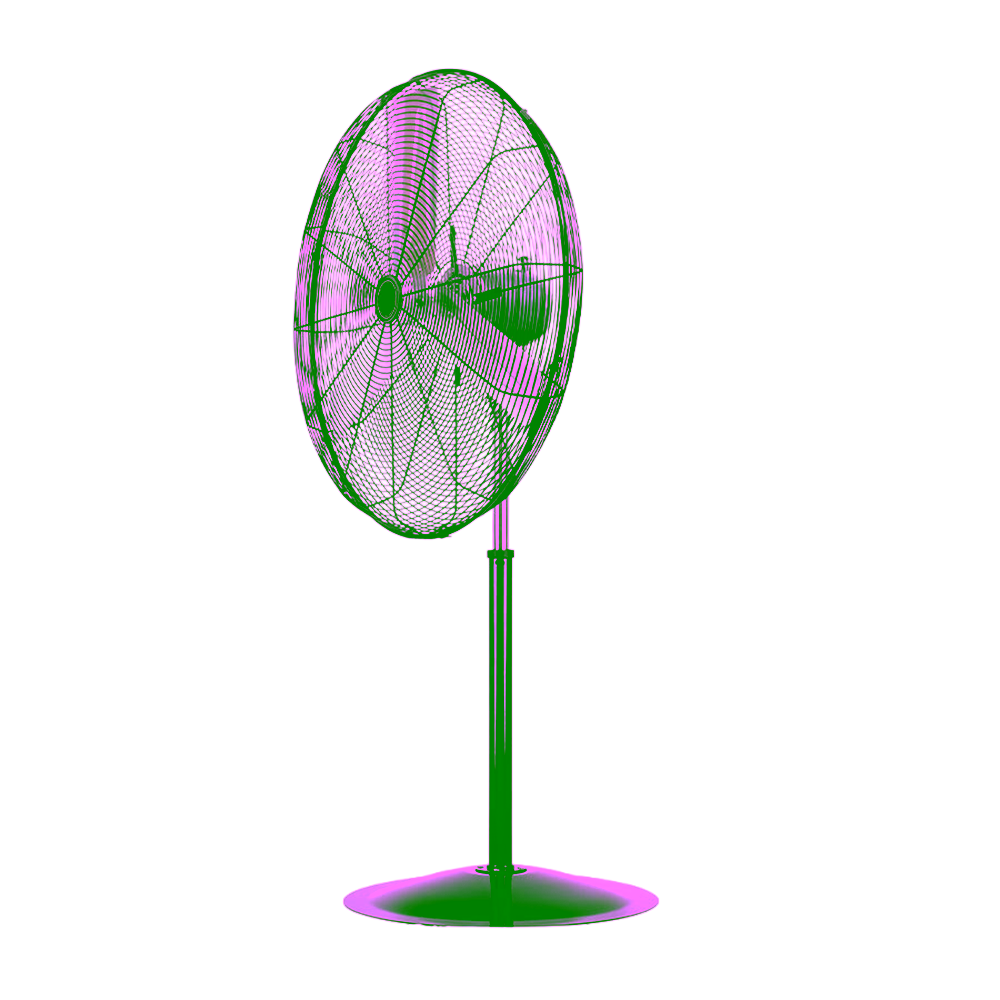 Ventilador industrial Electric Life EL-30 de 30 pulgadas vista diagonal izquierda encuentra en granhogar