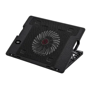 Ventilador portátil Speedmind COS01 de 17 pulgadas color negro vista diagonal derecha encuentra en granhogar