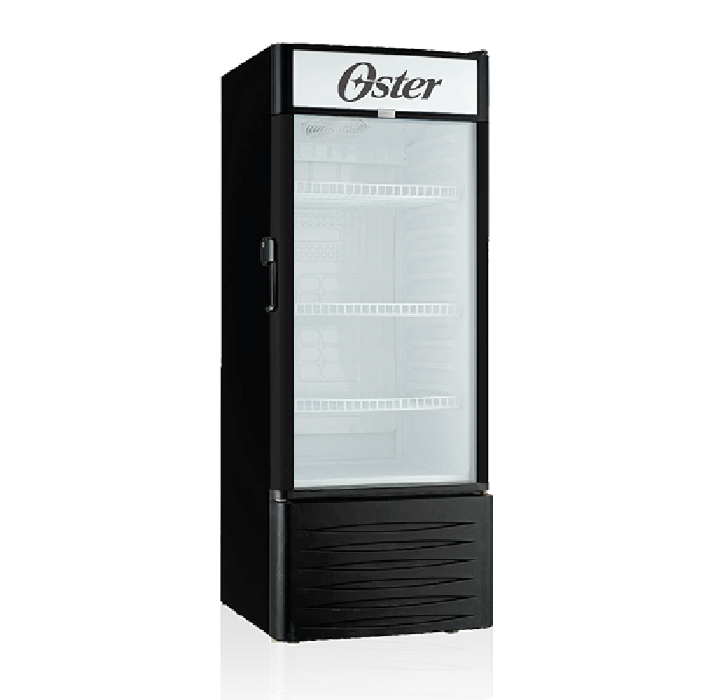 La Vitrina Frigorífica Vertical OS-VSC338 de 338L de Oster ofrece eficiencia y frescura, ideal para destacar tus productos y cautivar a tus clientes.