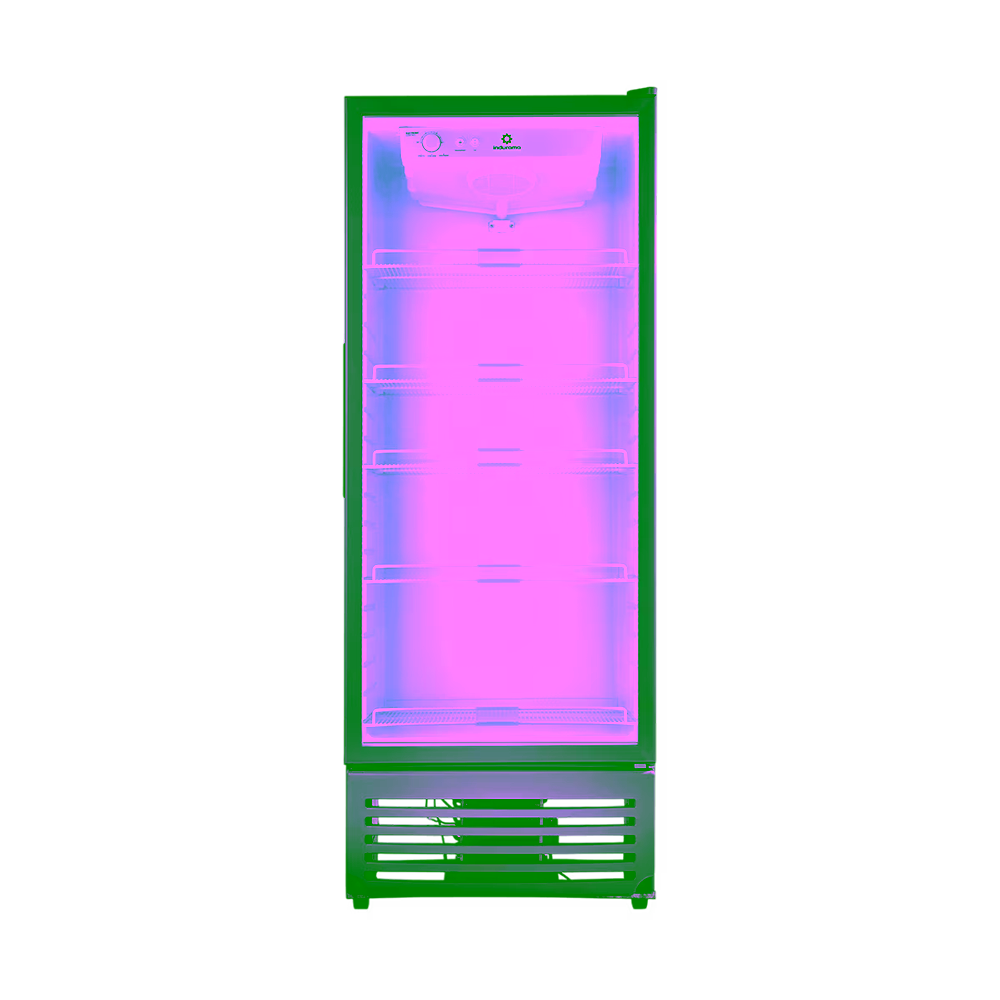 Vitrina Refrigerada Vertical Indurama VFV-520 Large Luz LED diseño frontal Adquiere en granhogar