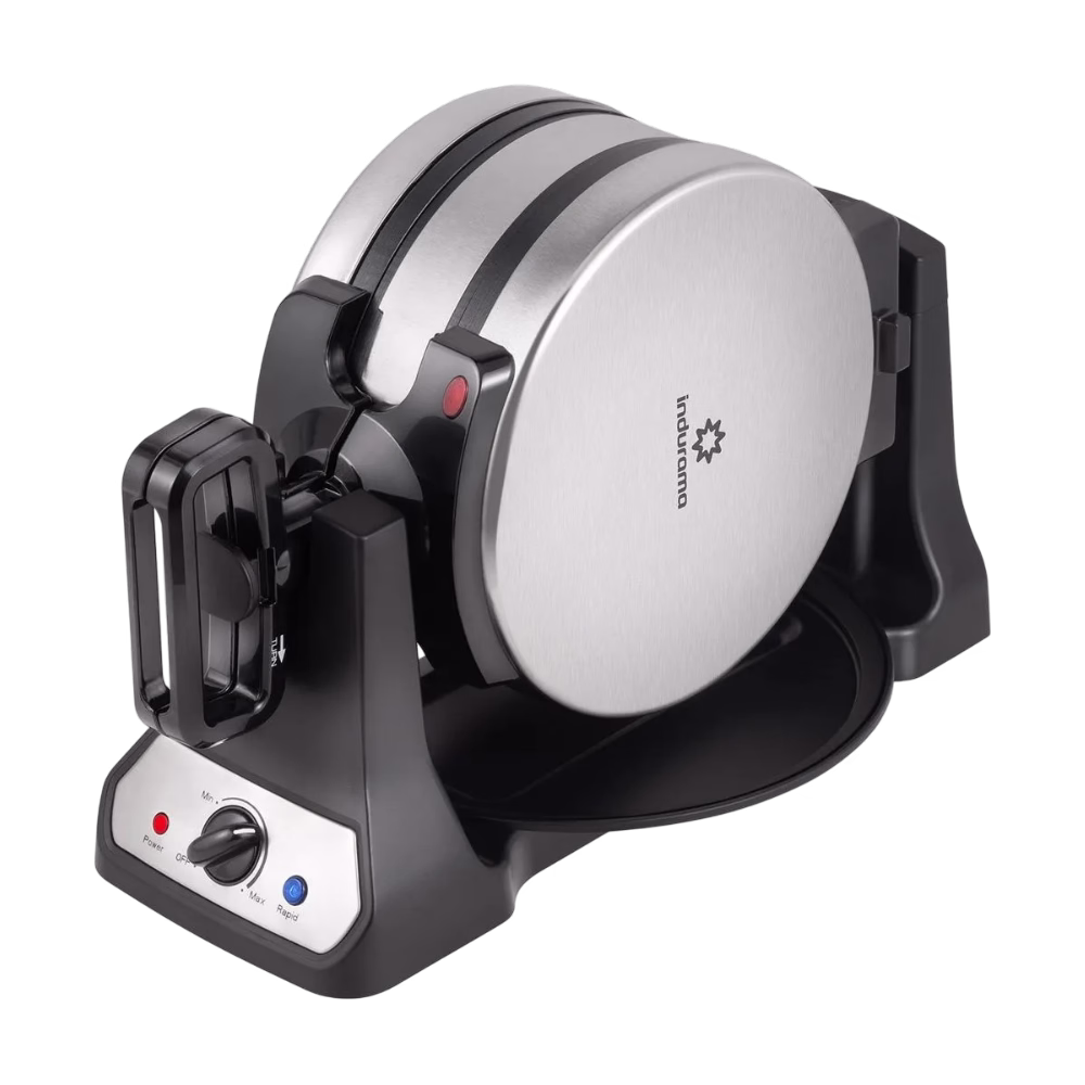 Waflera doble IWAFCR24 700W Indurama en diagonal lateral adquiérelo en granhogar