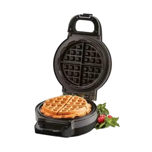 Waflera PowerXL HRW6107-LA placas antiadherentes de 1000W vista tres cuartos. Disponible en granhogar