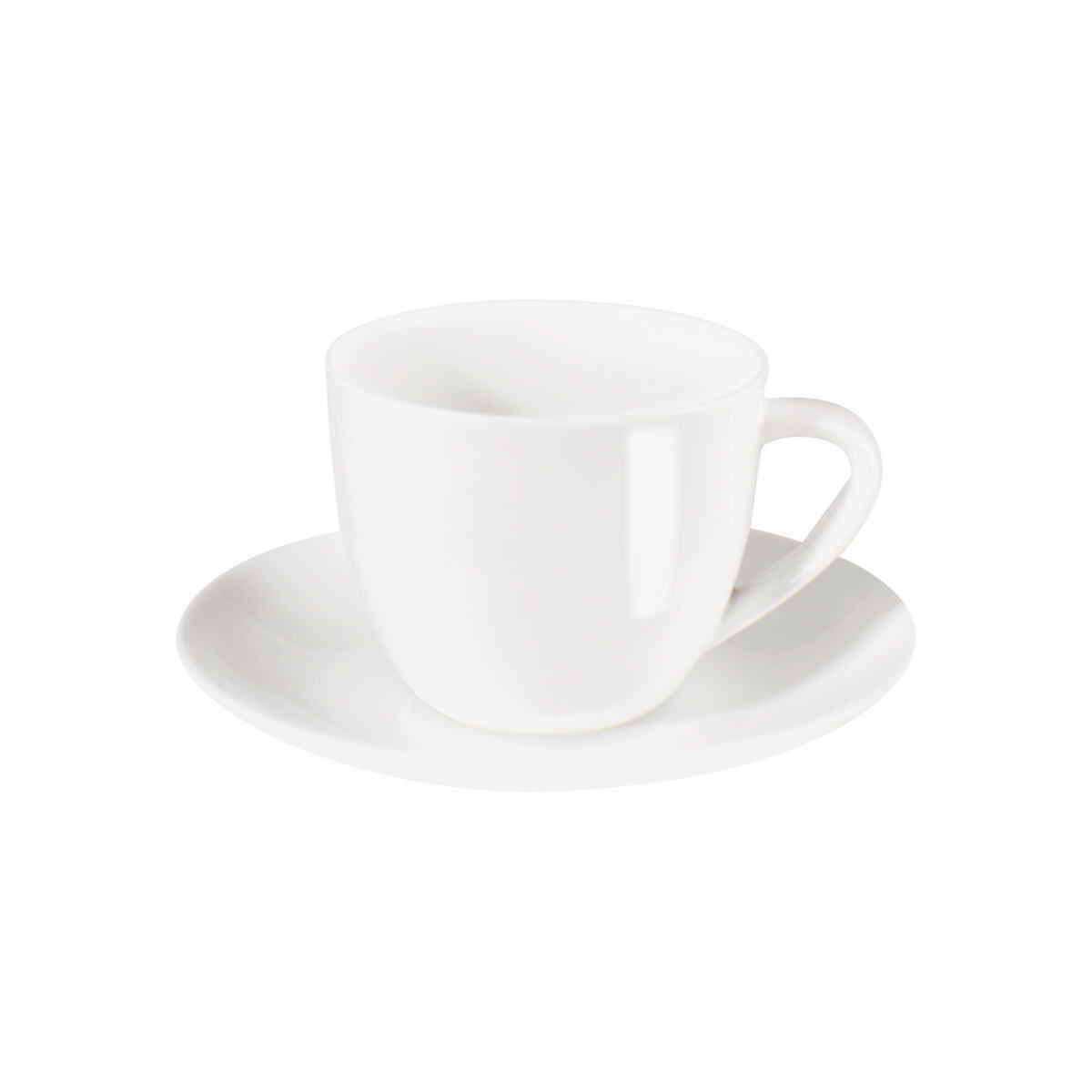 TAZA DE VIDRIO OPAL CON PLATO 6 PIEZAS | HOME LIFE