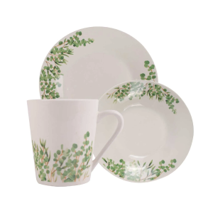 VAJILLA DE PORCELANA 12 PZ SK-12R | HOME LIFE