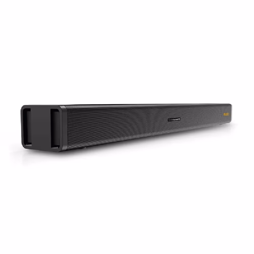 Barra de sonido SUB37 de Indurama con 60W de potencia, sonido envolvente y diseño moderno para una experiencia de audio impactante en tu hogar.