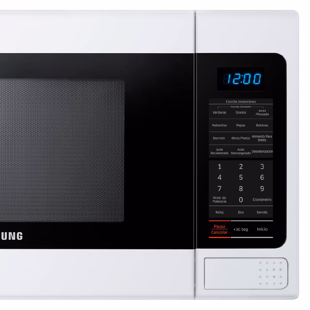 Microondas AME1114TWE/XAP de Samsung: 32L de capacidad, tecnología avanzada y diseño elegante para una cocina más práctica y eficiente.