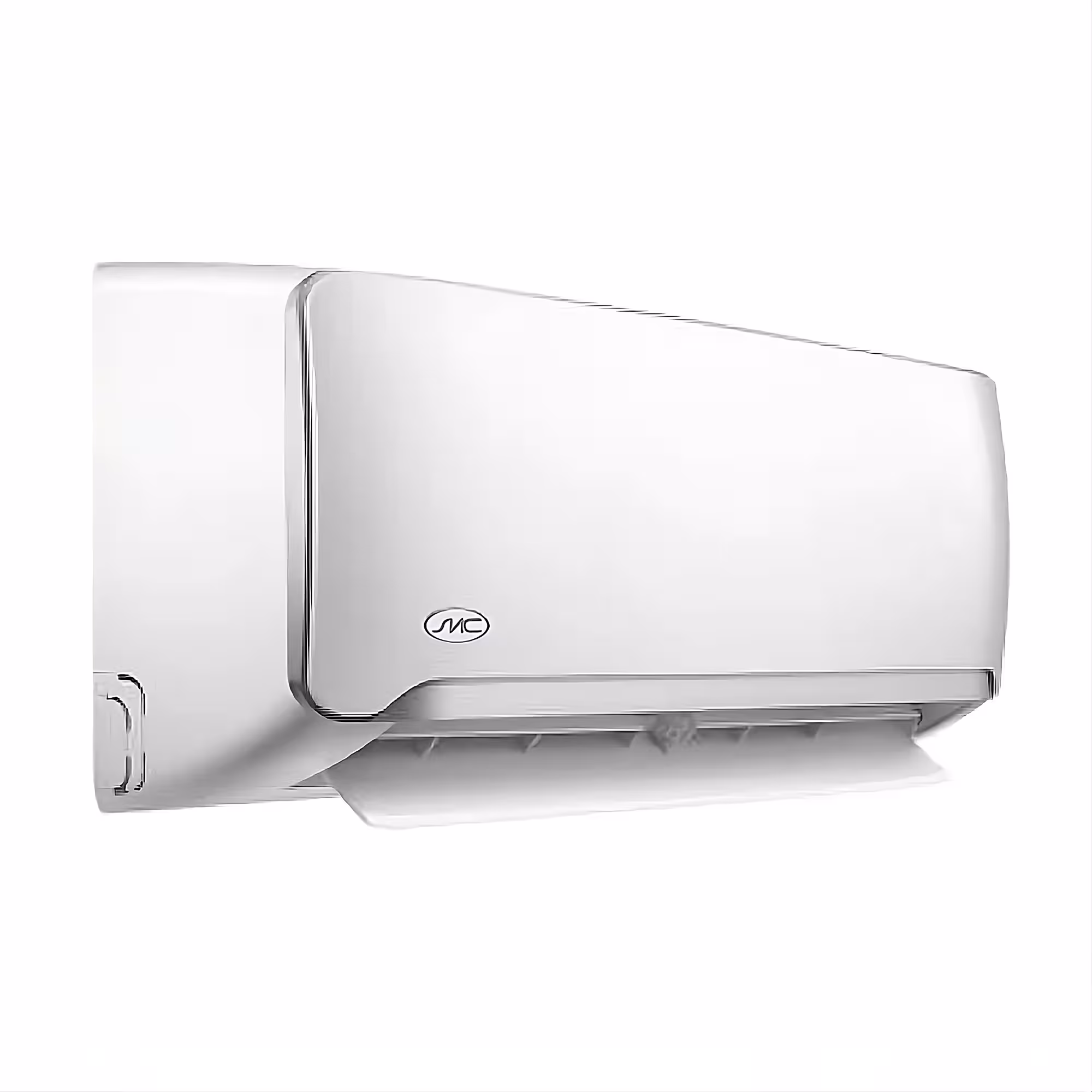 Acondicionador de aire SMC SMCAS121BN de 12000 BTU. Alta eficiencia con ahorro de energía del 50%, tecnología Golden Fin, sistema dual de filtración