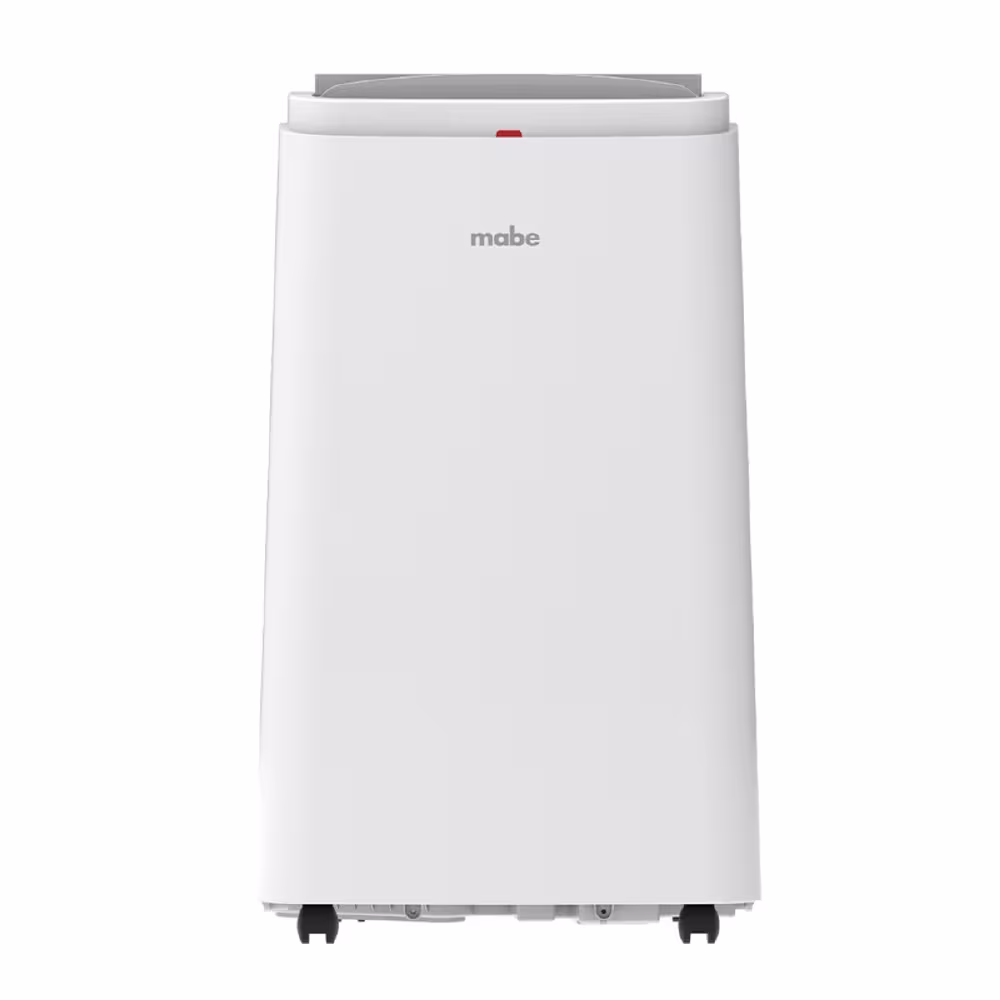 Aire acondicionado portátil Mabe PTM12CABWJM2 de 12.000 BTU, práctico y eficiente, ofrece confort inmediato con fácil instalación y movilidad.