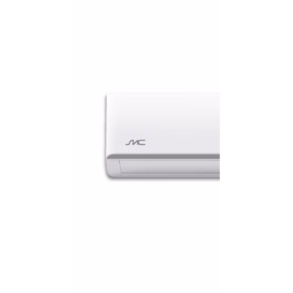 Aire acondicionado SMCEV24IFR de 24000 BTU, tipo Split Inverter, con filtro de carbón y eficiencia A. Perfecto para espacios amplios.