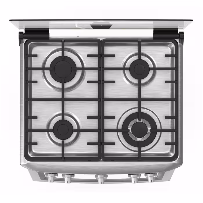 Cocina con comodidad y estilo con la Mabe EM6040FG2. 4 quemadores, diseño en inox y horno ideal para tus recetas diarias.