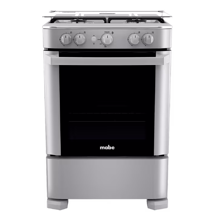 Redescubre el placer de cocinar en casa con la cocina a gas EM6020SG1 de Mabe, diseño moderno y calor perfecto para cada receta en familia.
