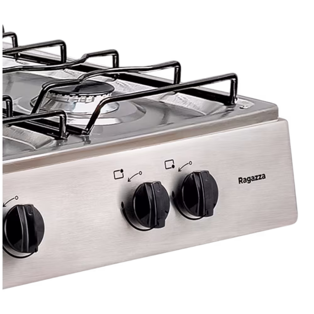 Cocineta Ragazza 5Q Ecoline, eficiente y resistente, con quemadores precisos y diseño práctico para una cocina funcional y moderna.