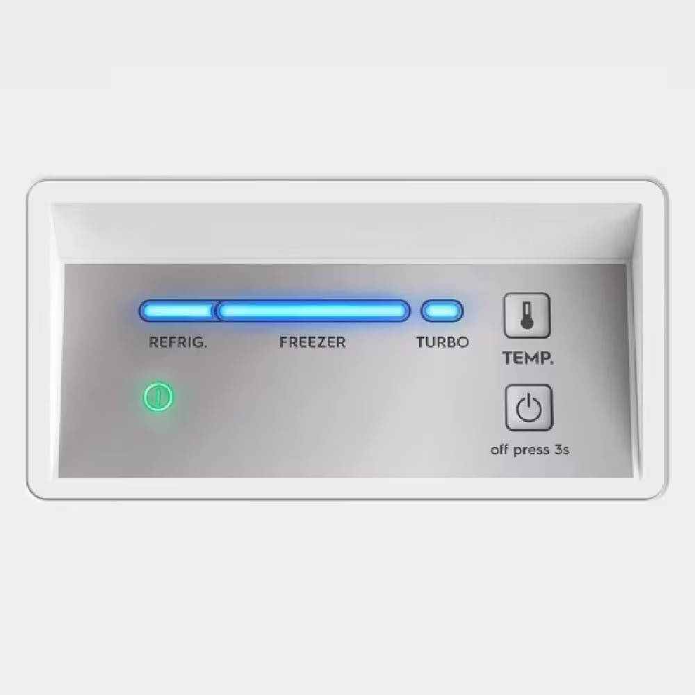 El Congelador Electrolux EFC70W6HTW 708L ofrece el espacio ideal para mantener tus alimentos frescos y organizados, brindando comodidad y tranquilidad