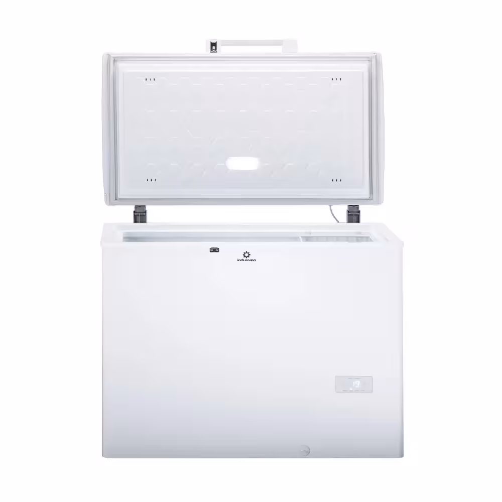 El Congelador Indurama CI-300 de 292L ofrece gran capacidad y eficiencia energética para mantener tus alimentos frescos y organizados.



