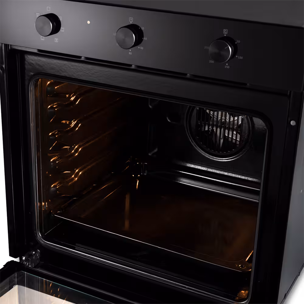 Horno empotrable HEI-75END Indurama combina diseño elegante y tecnología avanzada para una cocción uniforme y resultados perfectos en cada receta.