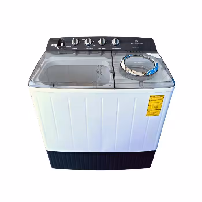 Lava y enjuaga con eficiencia gracias a su doble tina de 9kg, ideal para el hogar moderno. Ahorra tiempo y energía.