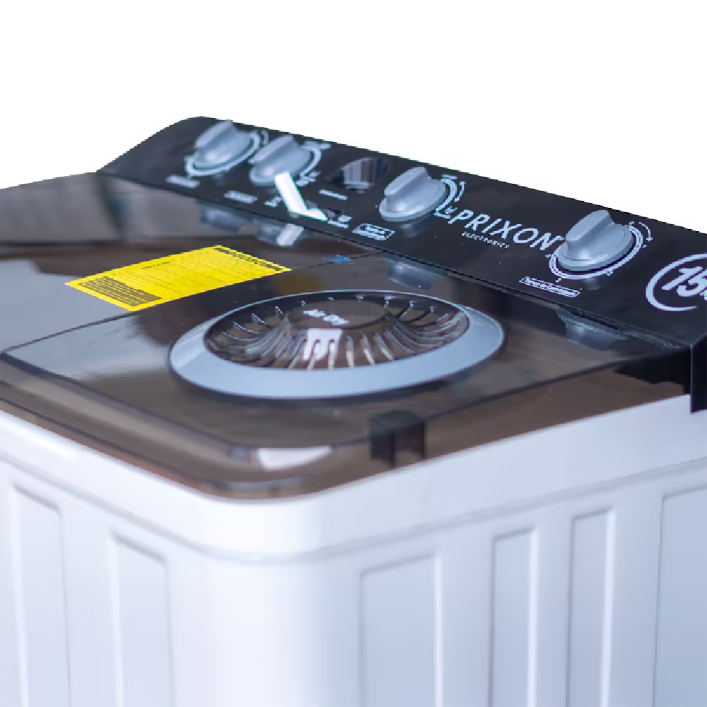 Lavadora doble tina Prixon 21 kg: gran capacidad para familias, práctico lavado y centrifugado en un solo equipo eficiente para tu hogar.