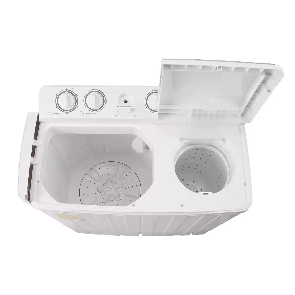 La Lavadora Semiautomática TTW-15 de 15kg ofrece potencia y eficiencia para un lavado rápido, profundo y económico en cada uso.