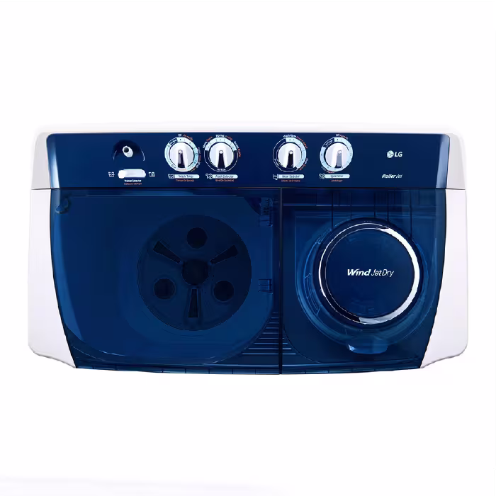 La Lavadora Semiautomática LG WP15WAR 15 kg hace el lavado fácil y rápido, ahorrando agua y tiempo, ¡perfecta para grandes cargas!