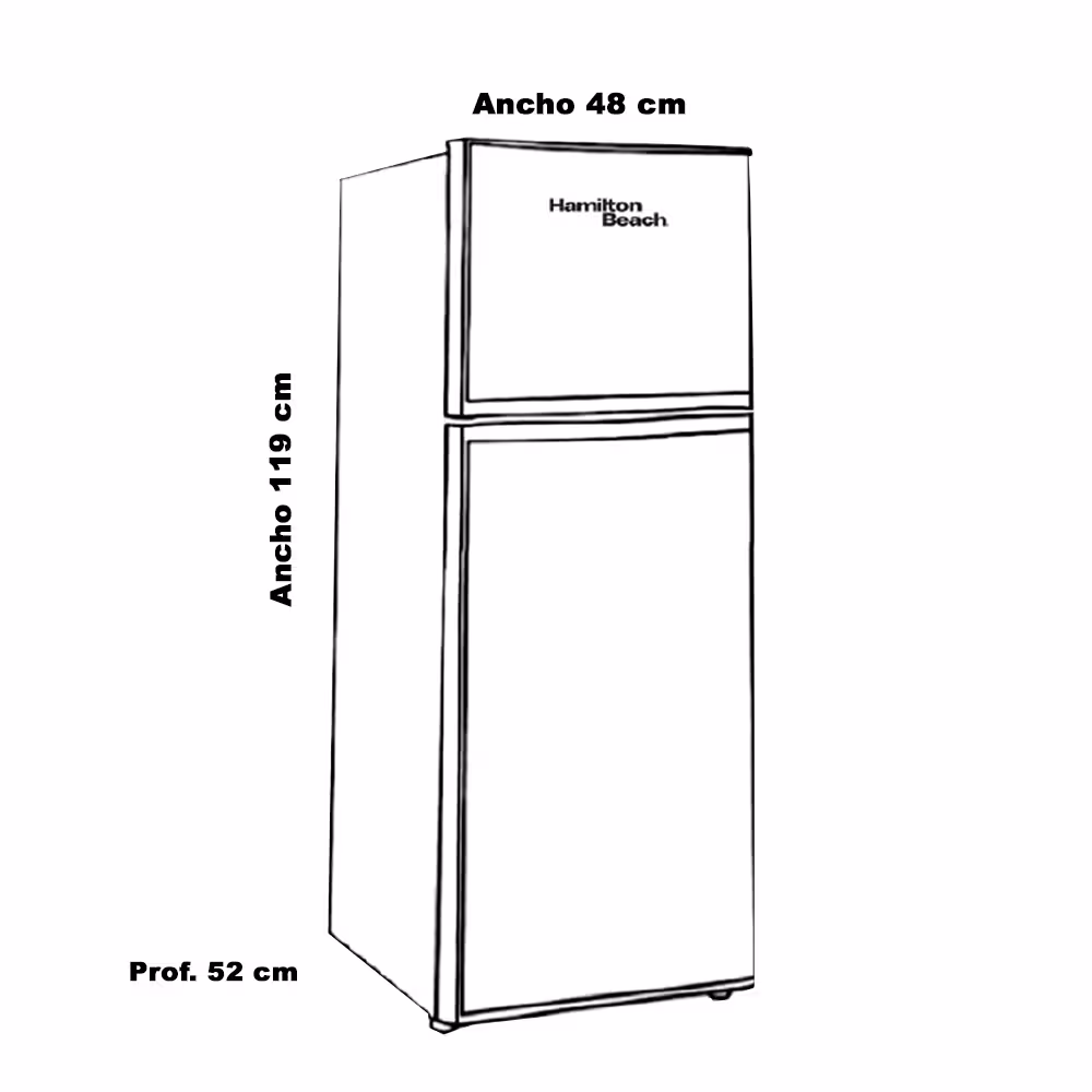 Disfruta de la frescura al alcance de tu mano con la Mini Nevera Bar Hamilton Beach 129L, perfecta para tus momentos de descanso y diversión en casa.